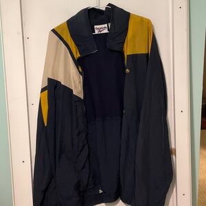Reebok Men's Blue and Gold Windbreaker
